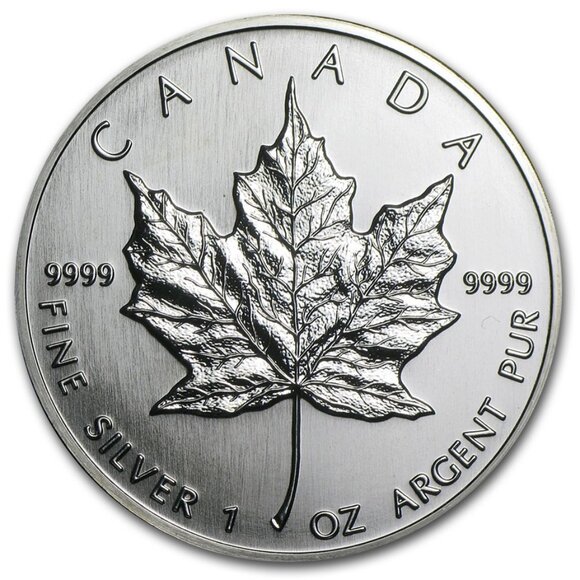 1 oz Silver Maple Leaf Coin Bullion - 1990 Canada: $5. Sealed. Uncirculated. New - Picture 2 of 4